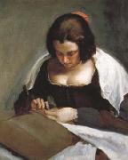 Diego Velazquez Portrait d'une Jeune Femme cousant (df02) oil painting artist